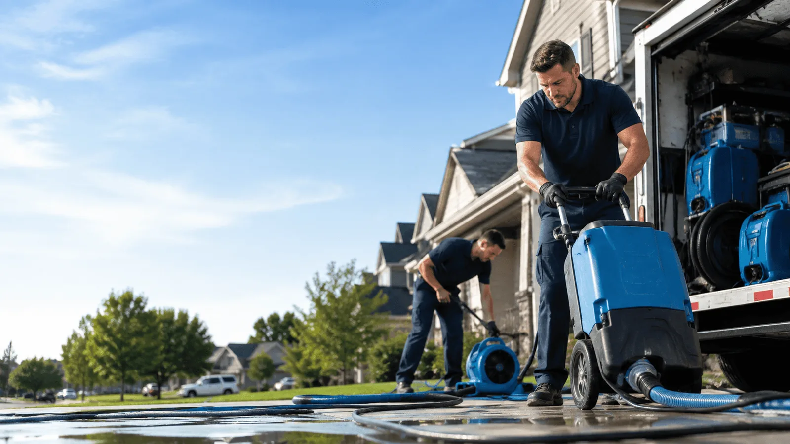 Dehumidification being performed in Callensburg, PA